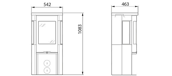 Камины из талькомагнезита Contura 556T Style_2